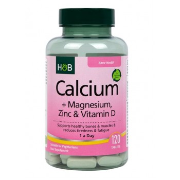 Calcium + Magnesium, Zinc & Vitamin D - 120 tabs