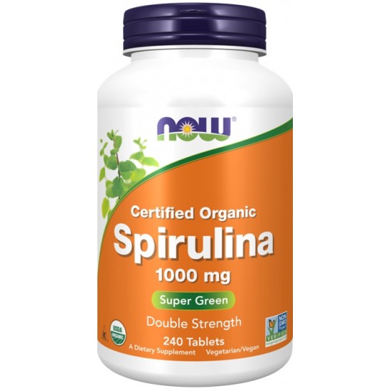 Certified Organic Spirulina, 1000mg - 240 tabs