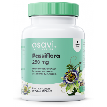Pasiflora, 250 mg - 60 veganiškų kapsulių