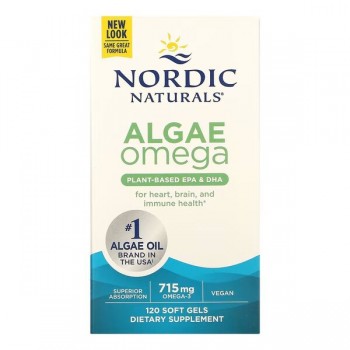 Algae Omega, 715mg Omega 3 - 120 softgels