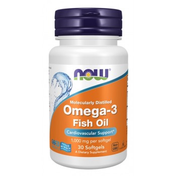 Omega-3 zivju eļļa, molekulāri destilēta - 30 mīkstās kapsulas