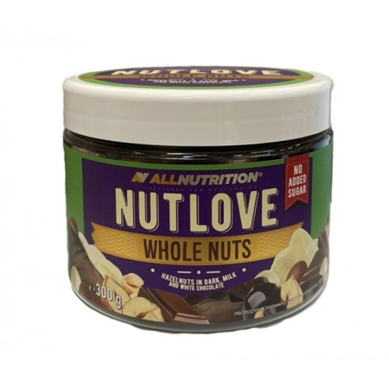 Nutlove Whole Nuts, Hazelnuts in Dark / Milk and White Chocolate - 300g