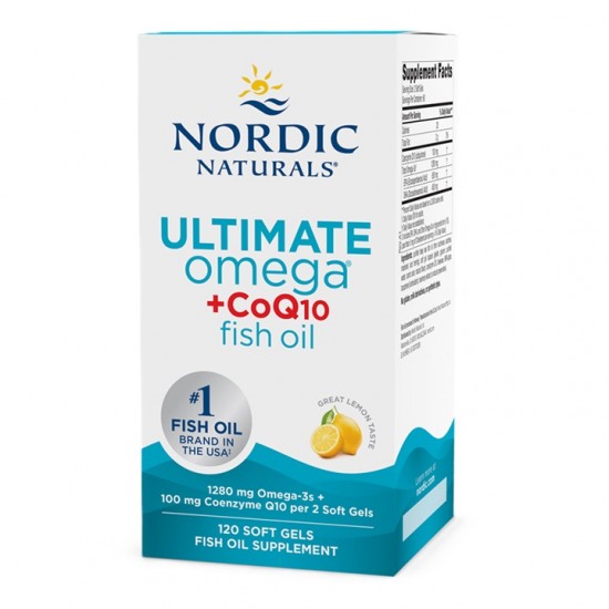 Ultimate Omega + CoQ10, 1280mg (EAN 768990891229) - 120 softgels