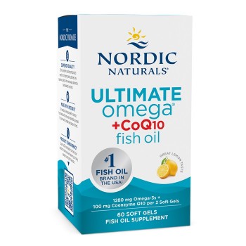 Ultimate Omega + CoQ10, 1280mg Lemon - 60 softgels