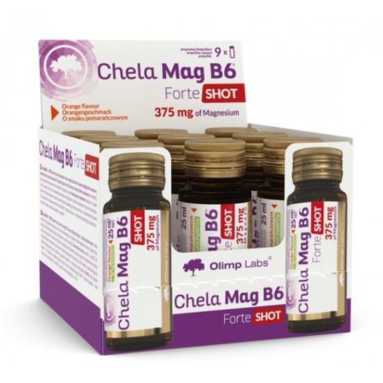 Chela Mag B6 Forte Shot, Cherry (EAN 5901330090691) - 9 x 25 ml.