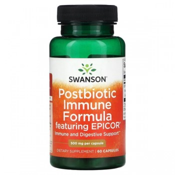 Postbiotinė imuninę sistemą stiprinanti formulė su EPICOR - 60 kapsulių