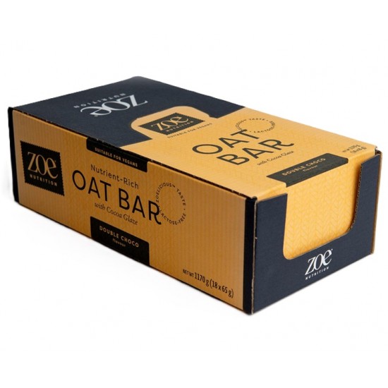 Oat Bar, Double Choco - 18 x 65g
