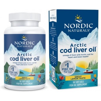 Arctic Cod Liver Oil, 750mg Lemon - 90 softgels