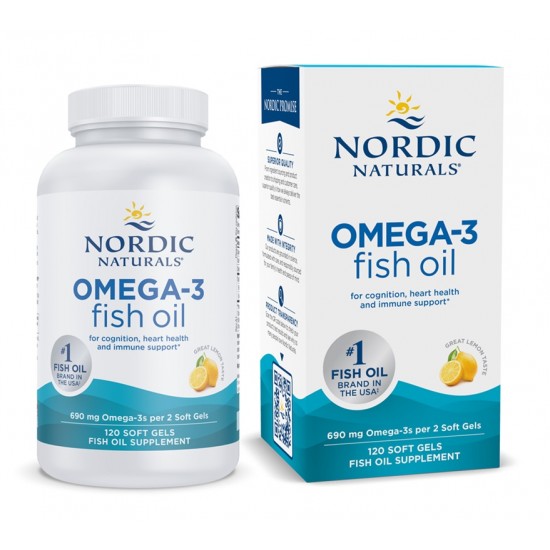 Omega-3, 690mg Lemon (EAN 768990891243) - 120 softgels