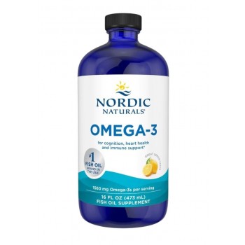 Omega-3, 1560 mg citrinų skonio – 473 ml.