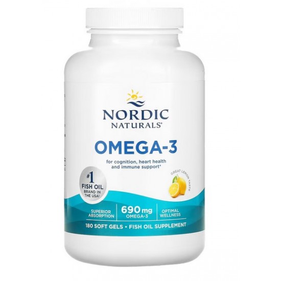 Omega-3, 690mg Lemon (EAN 768990891199) - 180 softgels