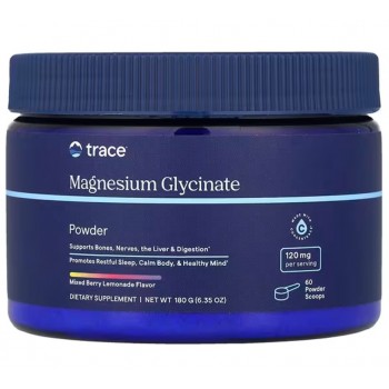 Magnesium Glycinate Powder, Mixed Berry Lemonade - 180g