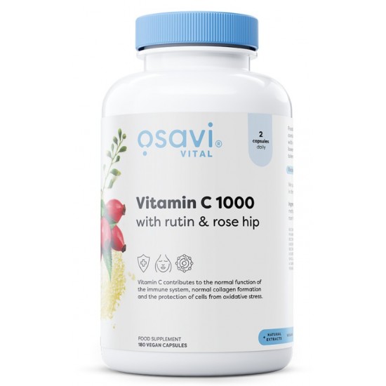 Vitamin C1000 with Rutin & Rose Hip - 180 vegan caps