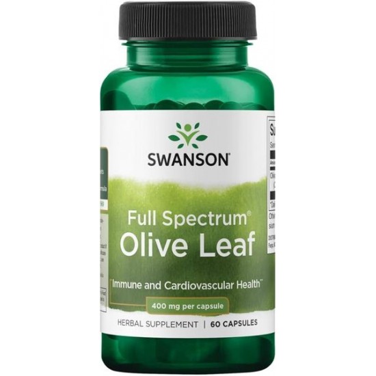 Full Spectrum Olive Leaf, 400mg - 60 caps