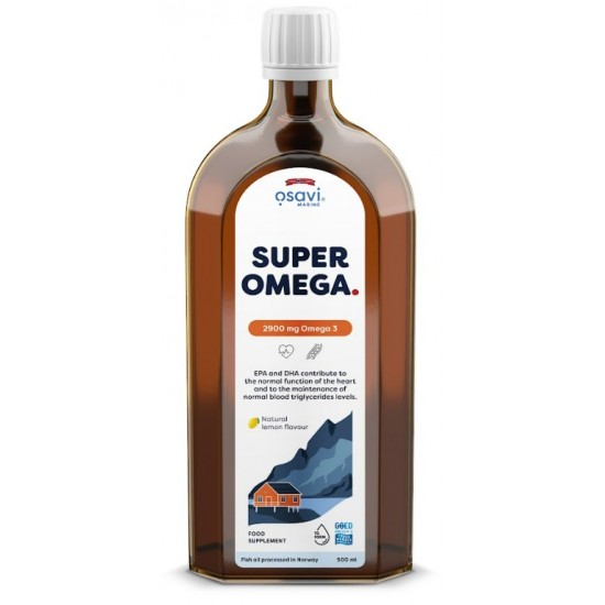 Super Omega, 2900mg Omega 3 (Lemon) - 500 ml.
