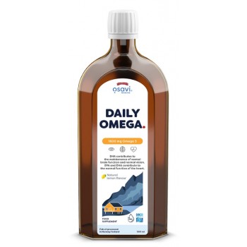 Dienos Omega, 1600 mg Omega 3 (natūrali citrina) - 500 ml.