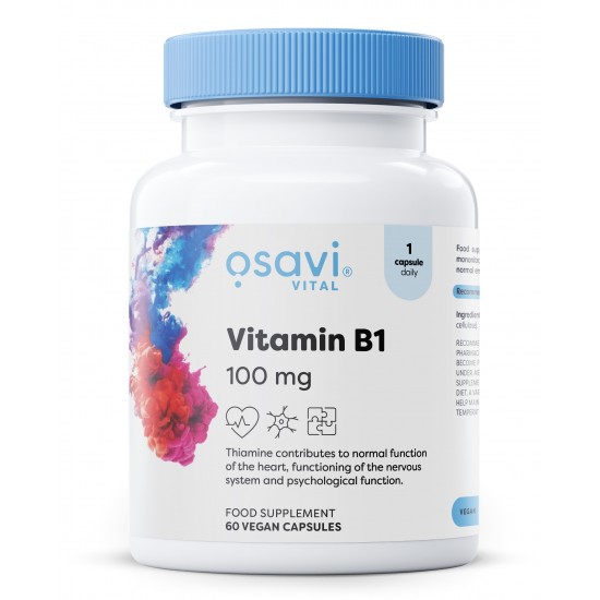 Vitamin B1, 100mg - 60 vegan caps