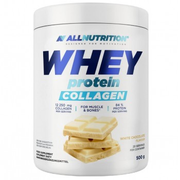 Whey Protein Collagen, White Chocolate - 500g