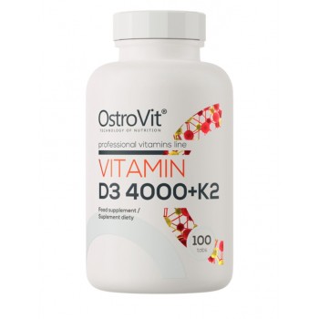 Vitamin D3 4000 + K2 - 100 tablets