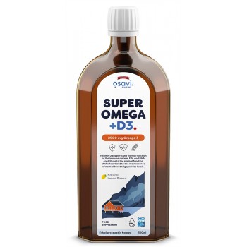 Super Omega + D3, 2900mg Omega 3 (Lemon) - 500 ml.