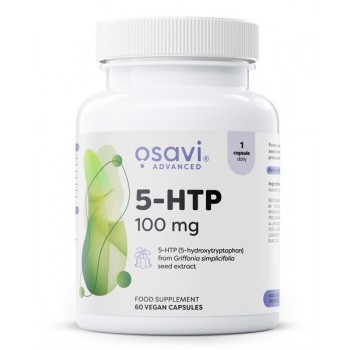5-HTP, 100 mg - 60 veganiškų kapsulių
