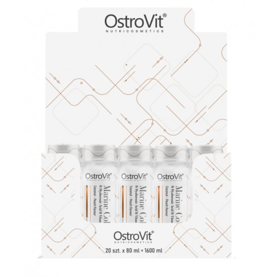 Marine Collagen Shot, Coconut-Peach - 20 x 80 ml.