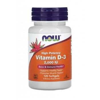 Vitamin D-3, 2000 IU - 120 softgels