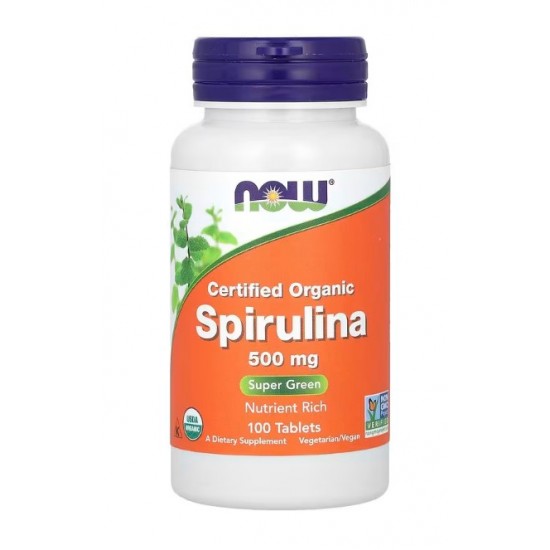 Spirulina Organic, 500mg - 100 tabs