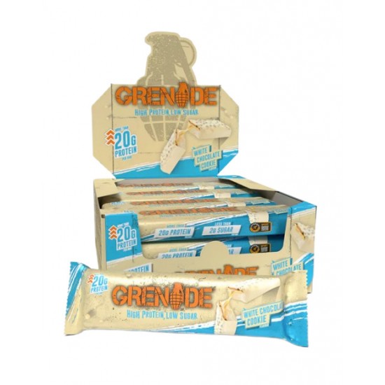 Protein Bars, White Chocolate Cookie - 12 x 60g