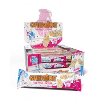 Protein Bars, Birthday Cake - 12 x 60g