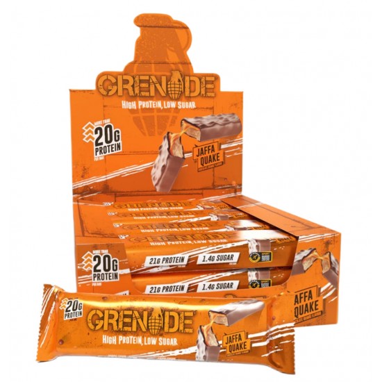 Protein Bars, Jaffa Quake - 12 x 60g