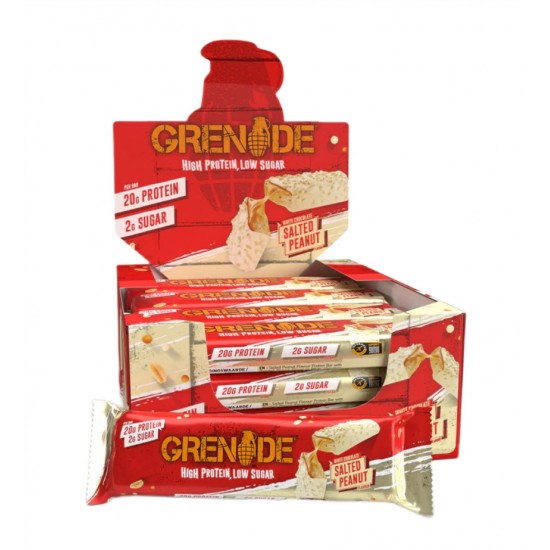 Protein Bars, White Chocolate Salted Peanut - 12 x 60g