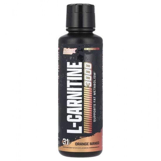 Liquid Carnitine 3000, Orange Mango - 480 ml.