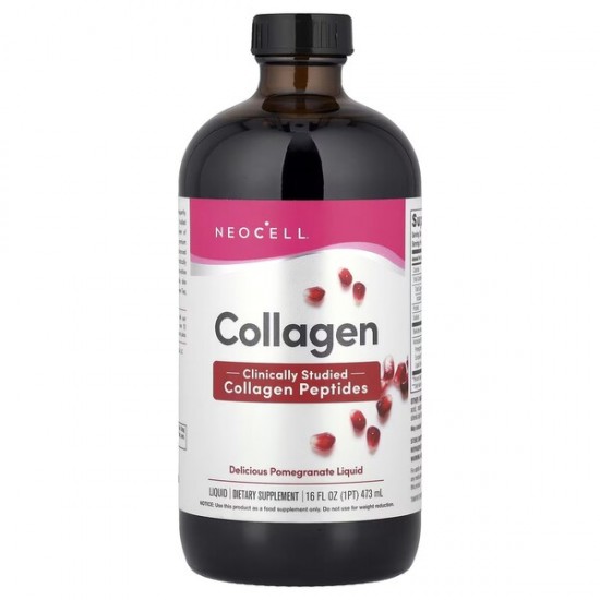 Collagen Type 1 & 3 Liquid, Pomegranate - 473 ml.