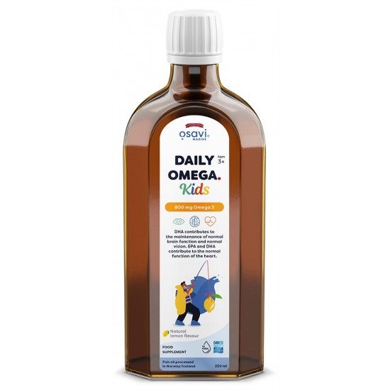 Daily Omega Kids, 800mg Omega 3 (Natural Lemon) - 250 ml.