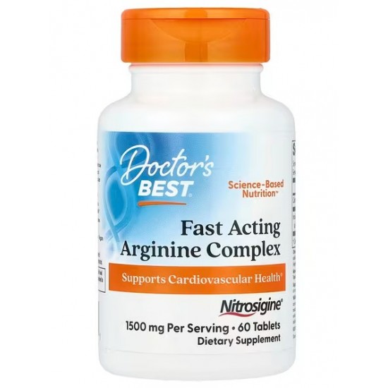 Fast Acting Arginine Complex with Nitrosigine, 750mg - 60 tabs