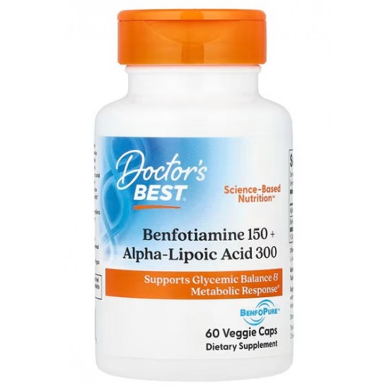 Benfotiamine 150 + Alpha-Lipoic Acid 300 - 60 vcaps