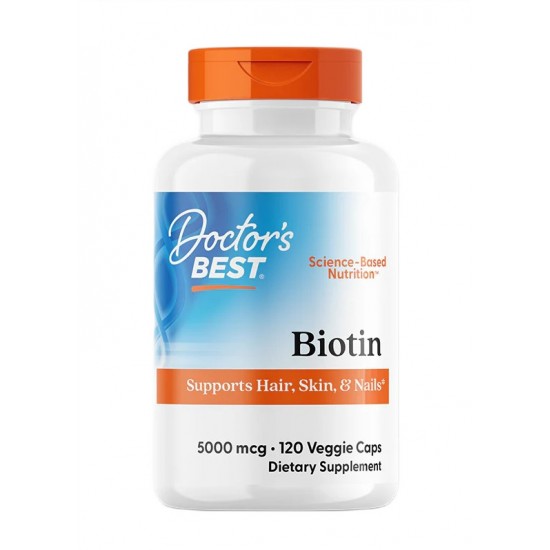 Biotin, 5000mcg - 120 vcaps