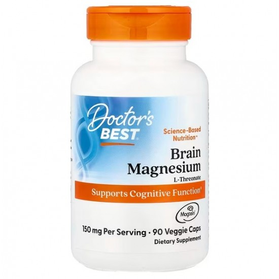Brain Magnesium with Magtein, 50mg - 90 vcaps