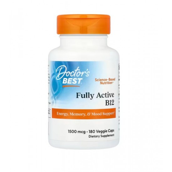 Fully Active B12, 1500mcg - 180 vcaps