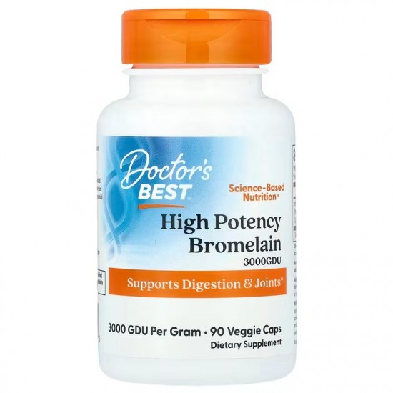 High Potency Bromelain 3000 GDU, 500mg - 90 vcaps