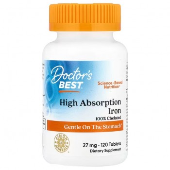 High Absorption Iron, 27mg - 120 tablets