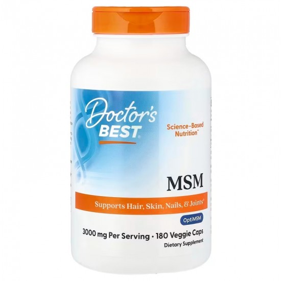 MSM with OptiMSM Vegan, 1000mg - 180 vcaps