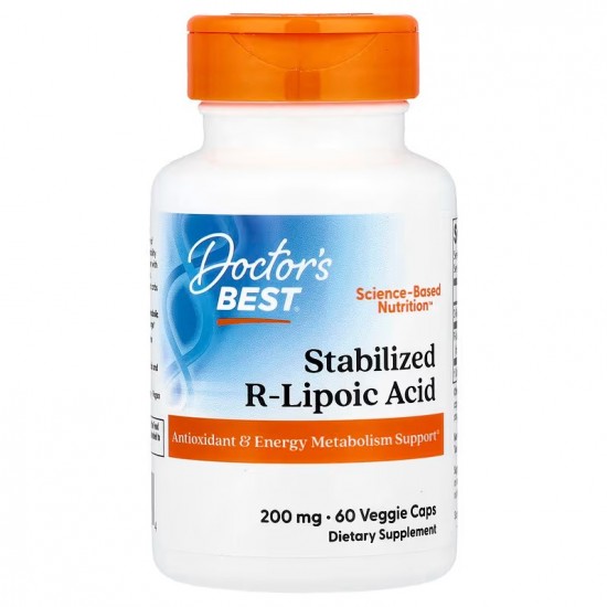 Stabilized R-Lipoic Acid with BioEnhanced Na-RALA, 200mg - 60 vcaps