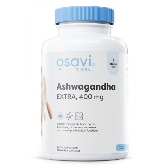 Ashwagandha Extra, 400mg - 180 vegan caps