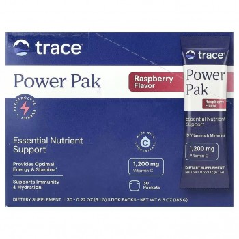 Electrolyte Stamina Power Pak, Raspberry - 30 packets