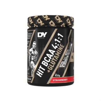 HIT BCAA 4:1:1 + Glutaminas, braškių skonio - 450 g