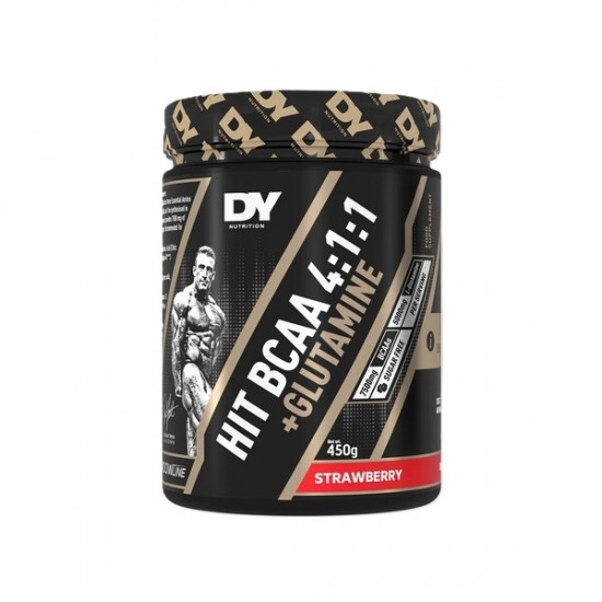 HIT BCAA 4:1:1 + Glutamine, Strawberry - 450g