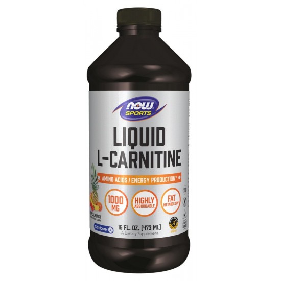 L-Carnitine Liquid, 1000mg Tropical Punch - 473 ml.