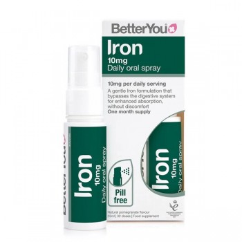 Iron 10 Daily Oral Spray (10mg), Pomegranate - 25 ml.